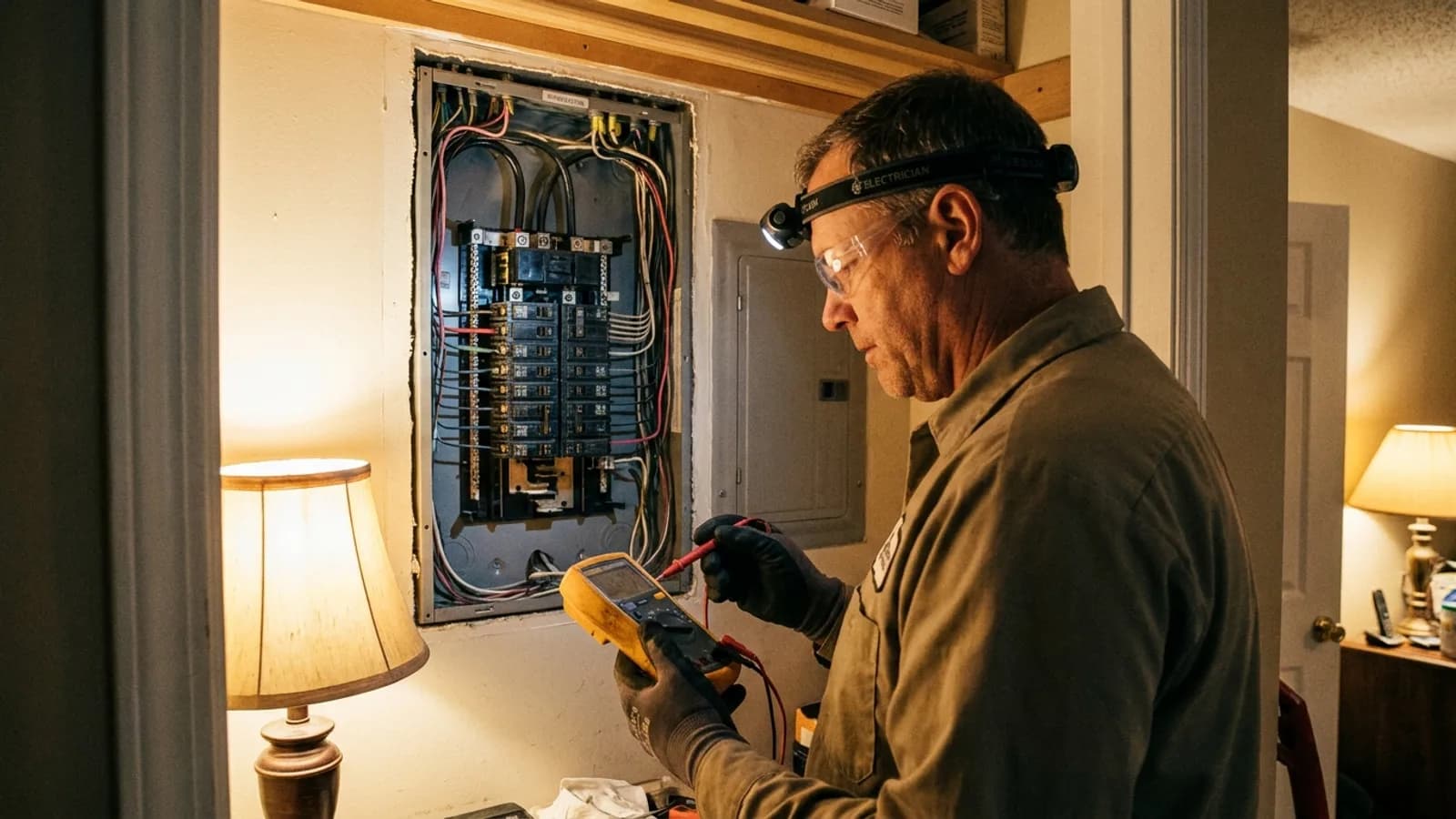 Electrical panel or service upgrade on a residential property