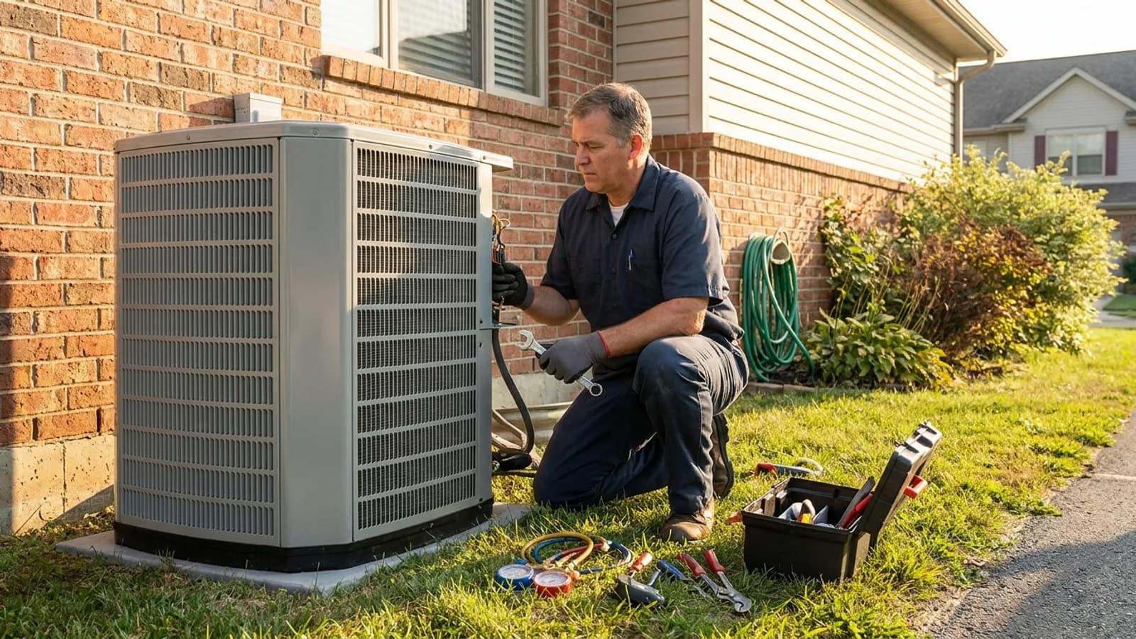 HVAC replacement or installation on a residential property