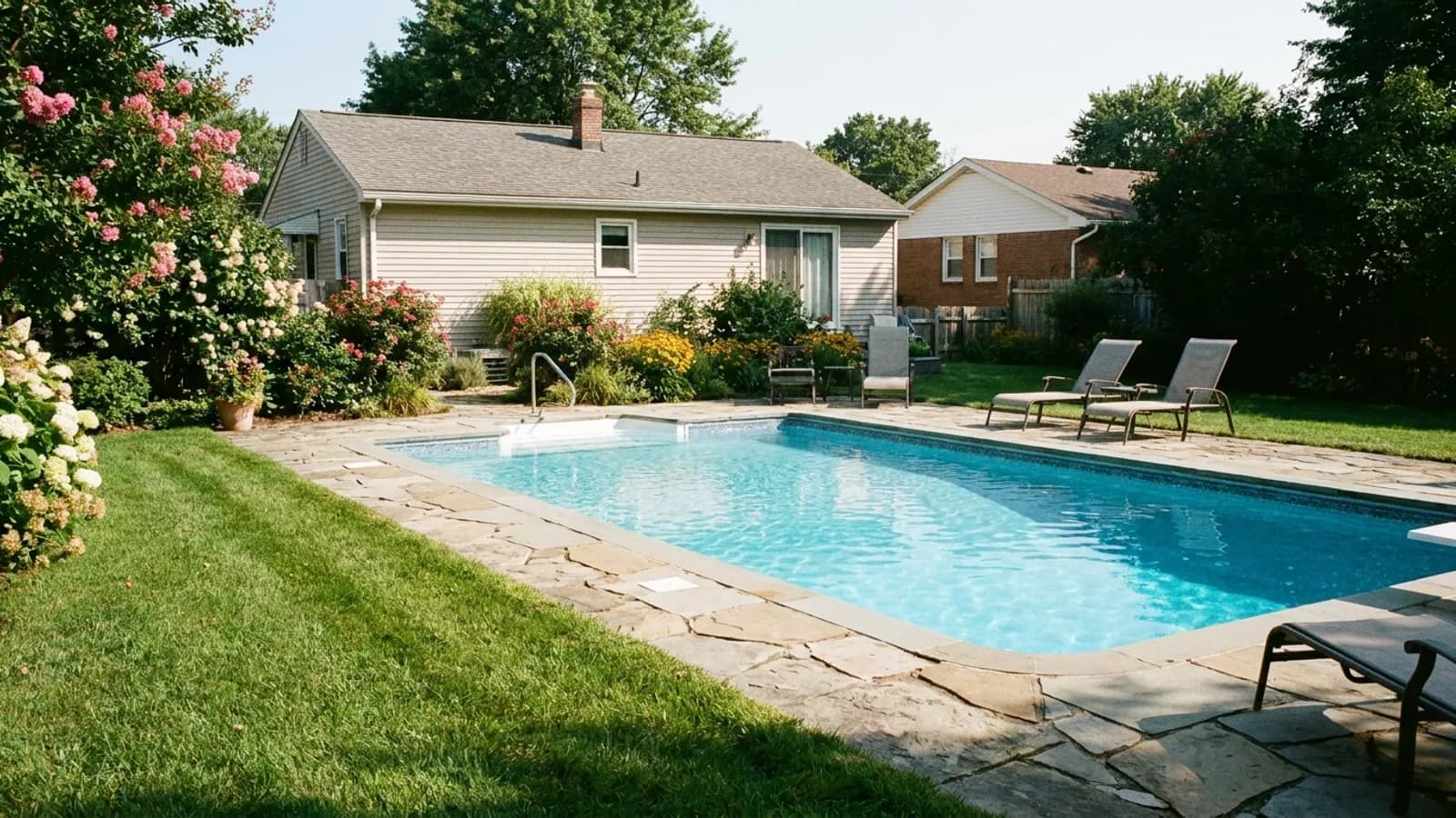 Swimming pool or spa on a residential property