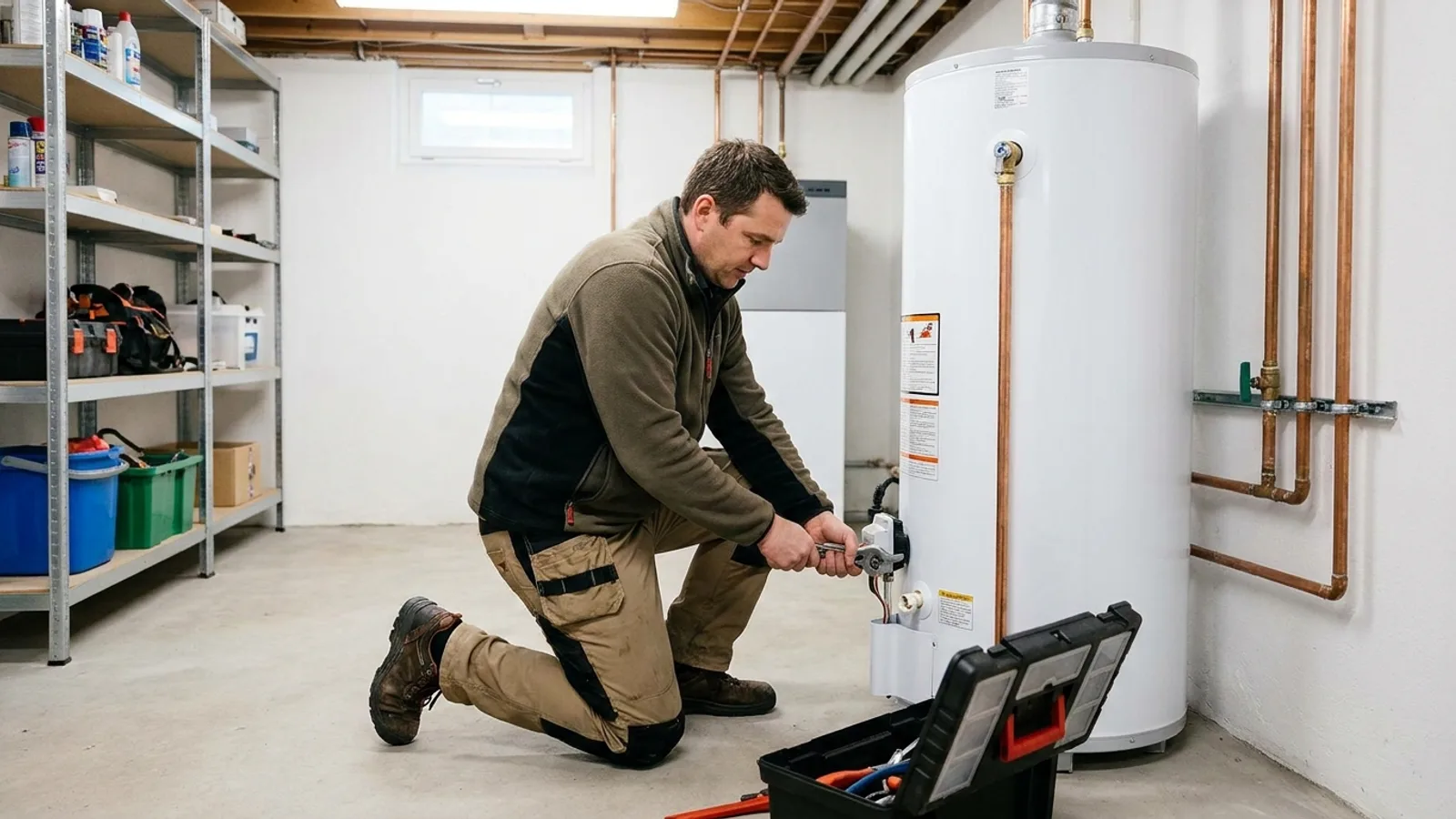 Water heater replacement on a residential property